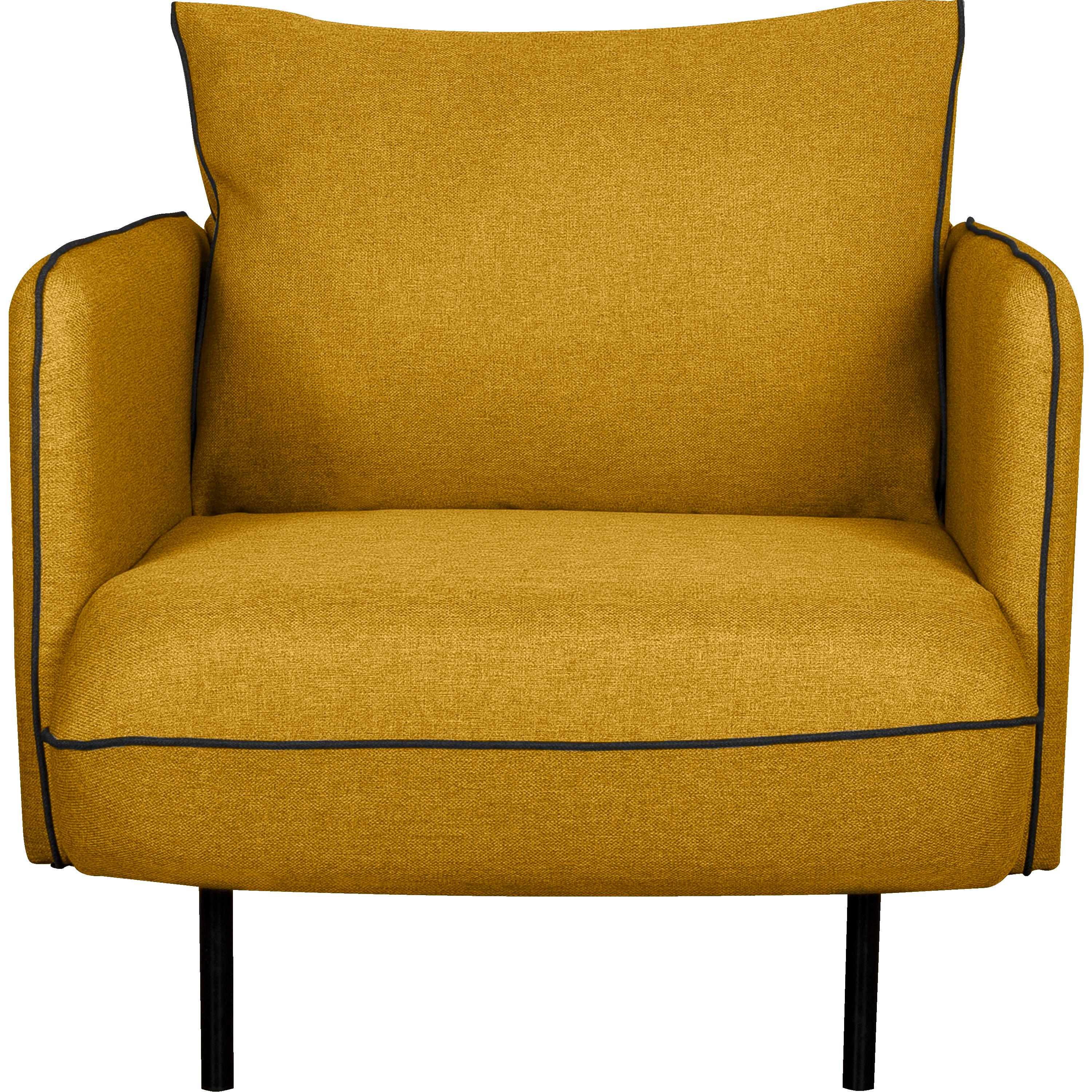 Saou - fauteuil en tissu jaune nèfle