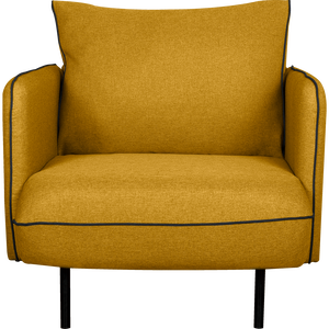 Saou - fauteuil en tissu jaune nèfle