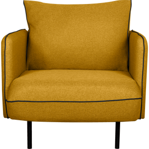 Saou - fauteuil en tissu jaune nèfle
