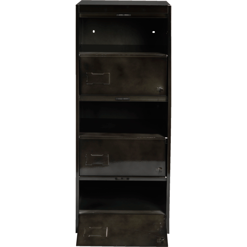 Meuble de rangement à clapets gris vieilli LARSEN bureaux Alinea