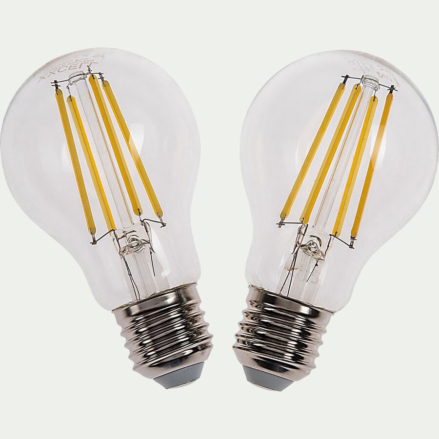 Lot de 2 ampoules LED lumière neutre culot E27 - D6cm-STANDARD
