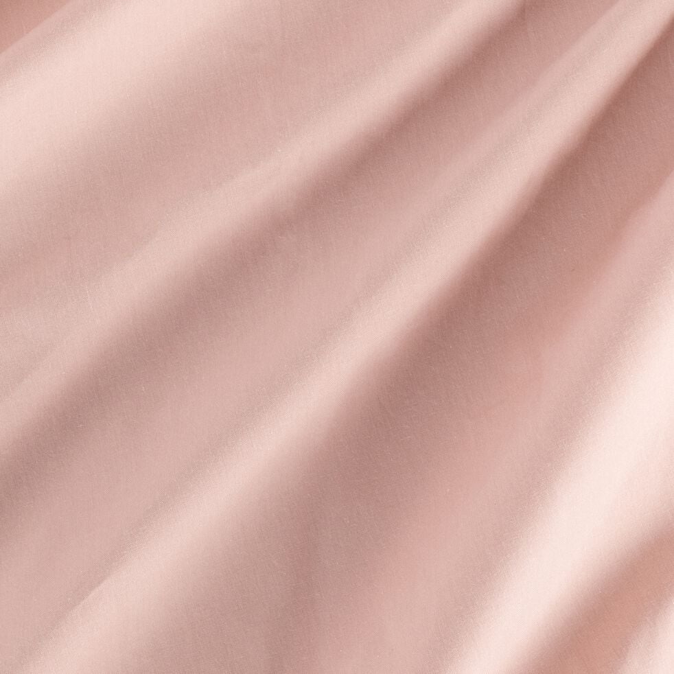 Housse de couette en percale de coton 260x240cm - rose salina-FLORE