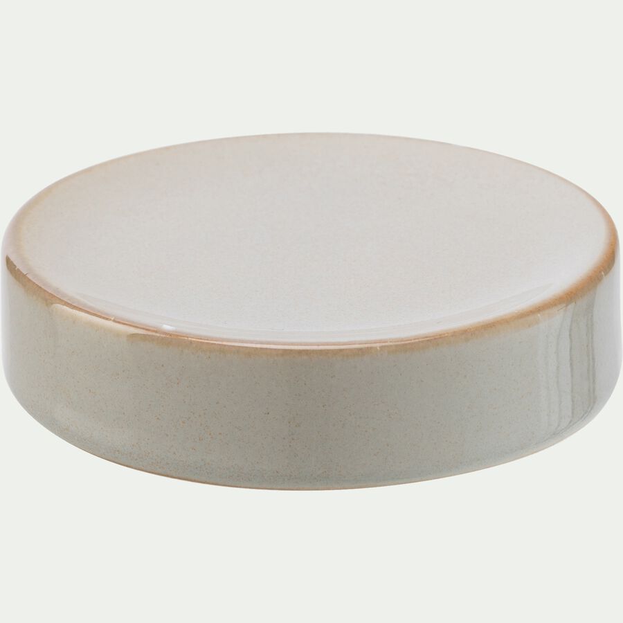Porte-savon en céramique - gris-VIETRI