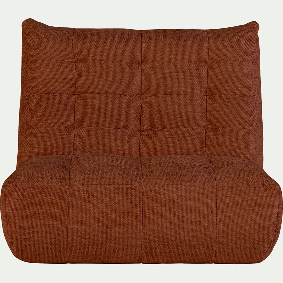 Canapé 2 places fixe en tissu chenille - brun rustrel-SCALO