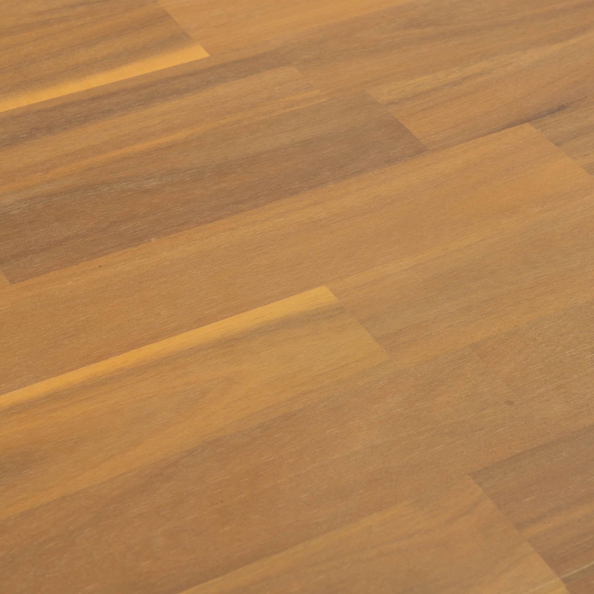 DIANE - Ilot central de cuisine à tasseaux avec rangement en acacia L150cm - bois clair