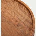Boîte déco ronde en acacia D25xH7cm - bois foncé-CARISSA