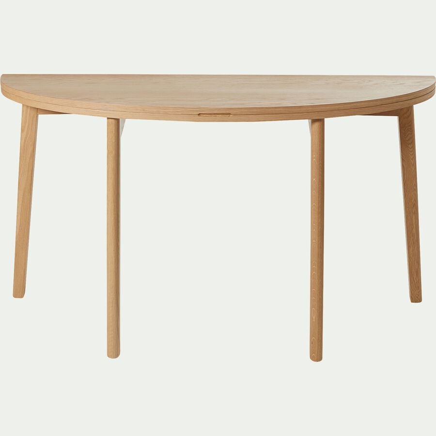Table console en placage chêne - bois clair (2 à 6 places)-ORIGAMY