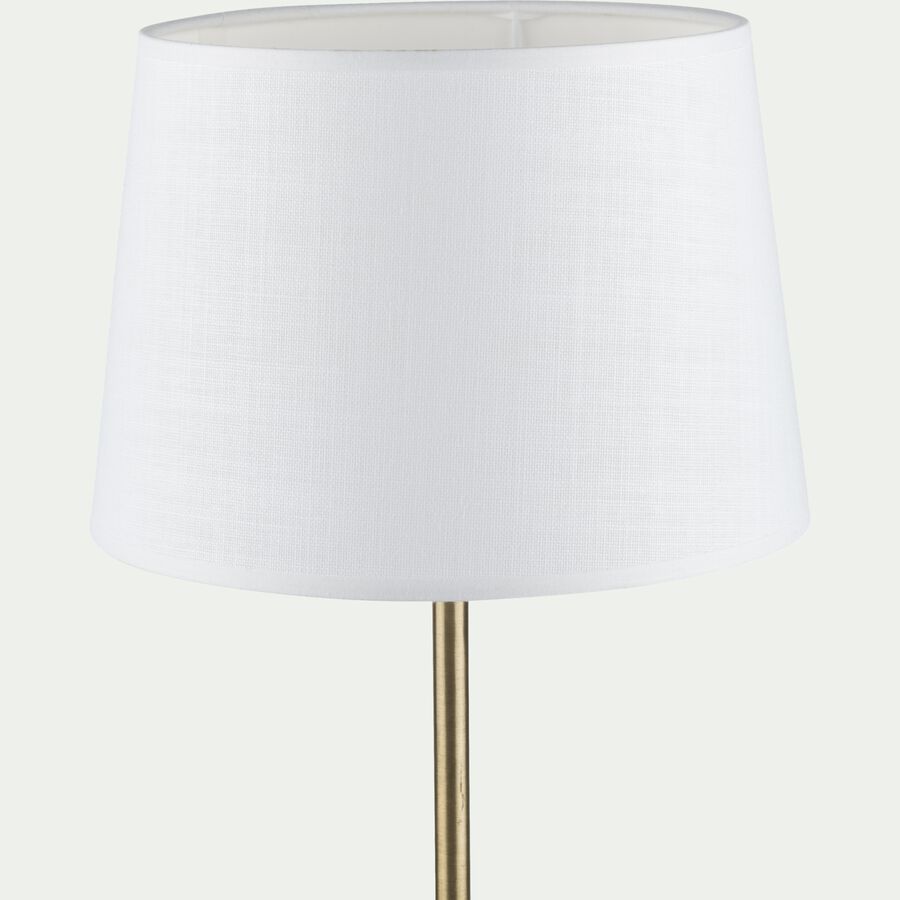 MISTRAL Abat-jour tambour en coton D33cm - blanc capelan-MISTRAL