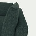 Canapé d'angle 5 places droit en tissu tramé - vert cèdre-AUDES