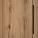 Armoire 2 portes en bois H210cm - bois clair-LUCIAN