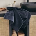 Serviette de toilette en coton peigné - gris calabrun 50x100cm-AZUR