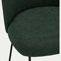 Chaise en tissu avec piètement traineau - vert cèdre-ZIVINICE