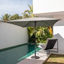 Parasol de balcon en aluminium - vert cèdre (196x296cm)-DRAIO V2