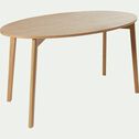 Table console en placage chêne - bois clair (2 à 6 places)-ORIGAMY