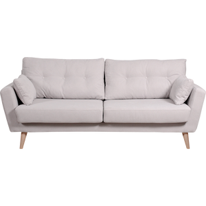 Canapé 3 places fixe en tissu nougat-ICONE