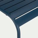 Chaise de jardin empilable en acier - bleu figuerolles-SOURIS