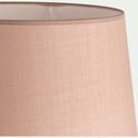 Abat-jour tambour en coton D33cm - rose rosa-MISTRAL