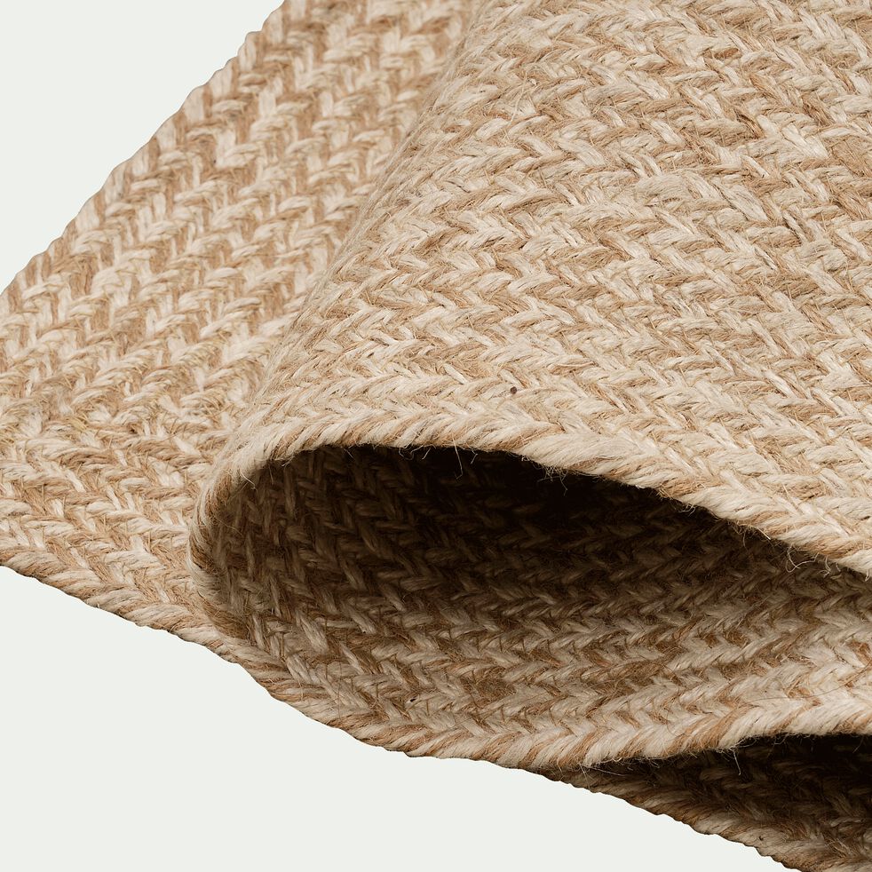 Tapis tress en jute naturel 60x90cm LENGO tapis en Tapis tress en jute naturel 60x90cm LENGO tapis en