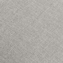 Fauteuil en tissu avec piétement en acier - gris borie-ALICE