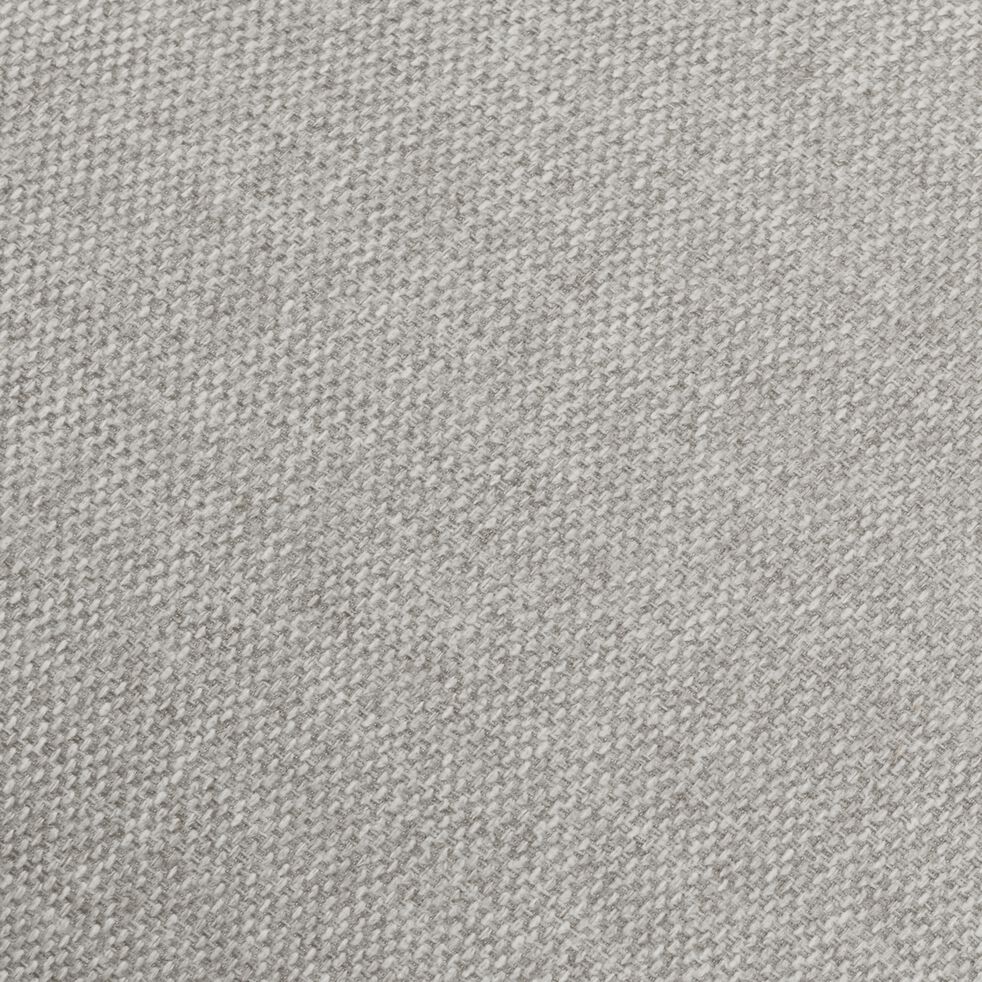Fauteuil en tissu avec piétement en acier - gris borie-ALICE
