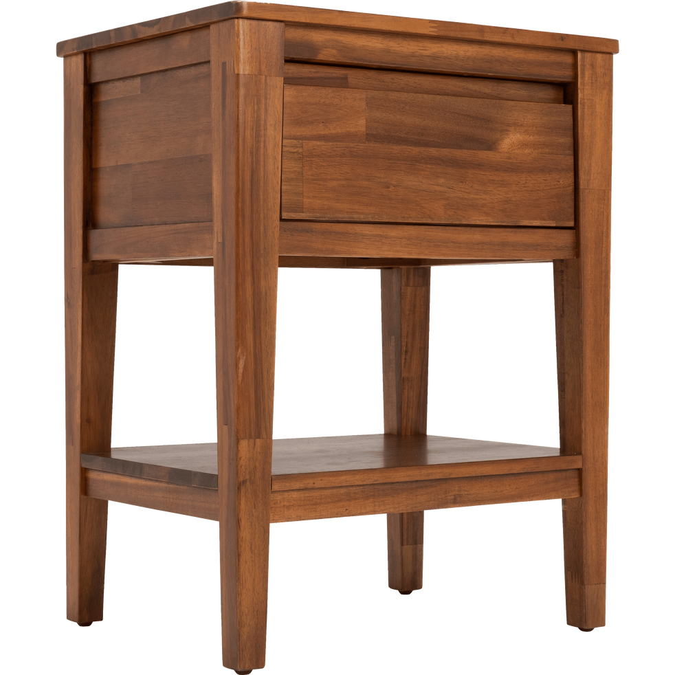 Table de chevet en acacia massif 1 tiroir THAO tables de chevet