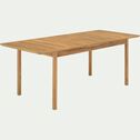 Table de jardin extensible en acacia huilé - bois clair (6 à 12 places)-CARLO
