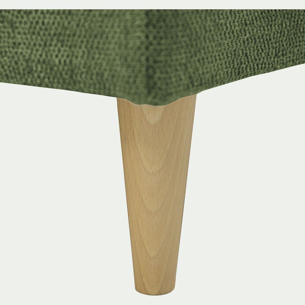 Canapé d'angle réversible convertible en tissu - vert cèdre-JULIA