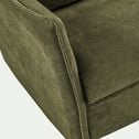 Canapé d'angle réversible convertible en tissu avec matelas densité 25kg/m3 - vert cèdre-MOYA