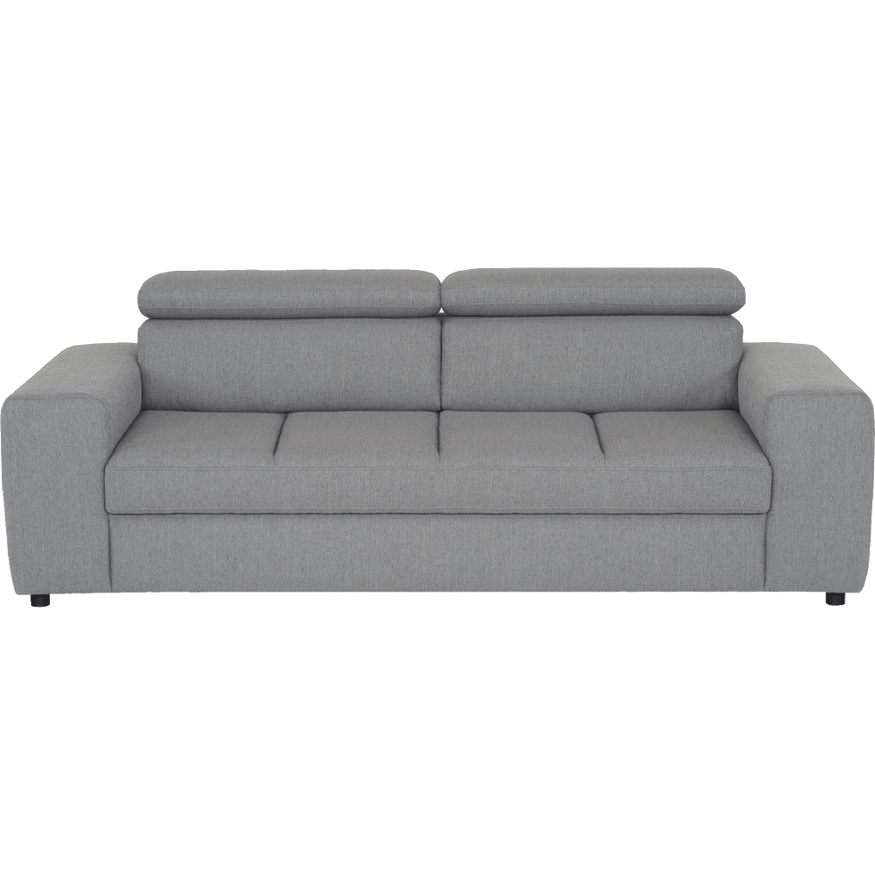 Tonin Canapé 3 Places Fixe Gris Clair