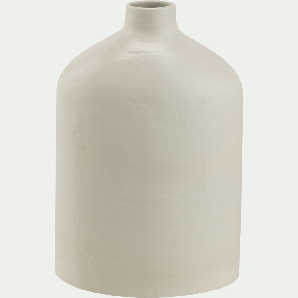 Soliflore en grès céramique H30cm - blanc-CORRENS
