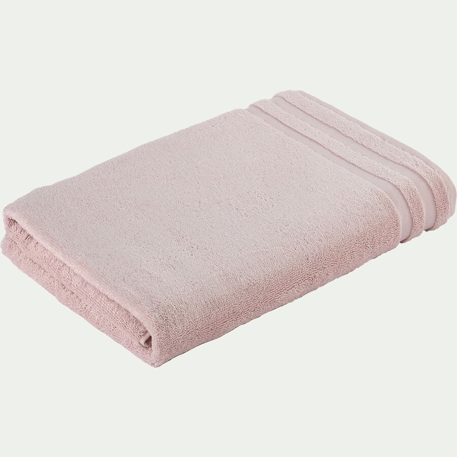 Drap de bain en coton - rose simos 100x150cm-RANIA