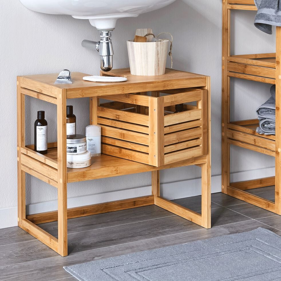 Meuble De Salle De Bains En Bambou 60cm Danong 60 Cm Meuble Sous Vasque Alinea Meuble De Salle De Bains En Bambou 60cm Danong 60 Cm Meuble Sous Vasque Alinea