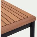 Table haute de repas jardin en eucalyptus - bois clair (6 places)-LARI