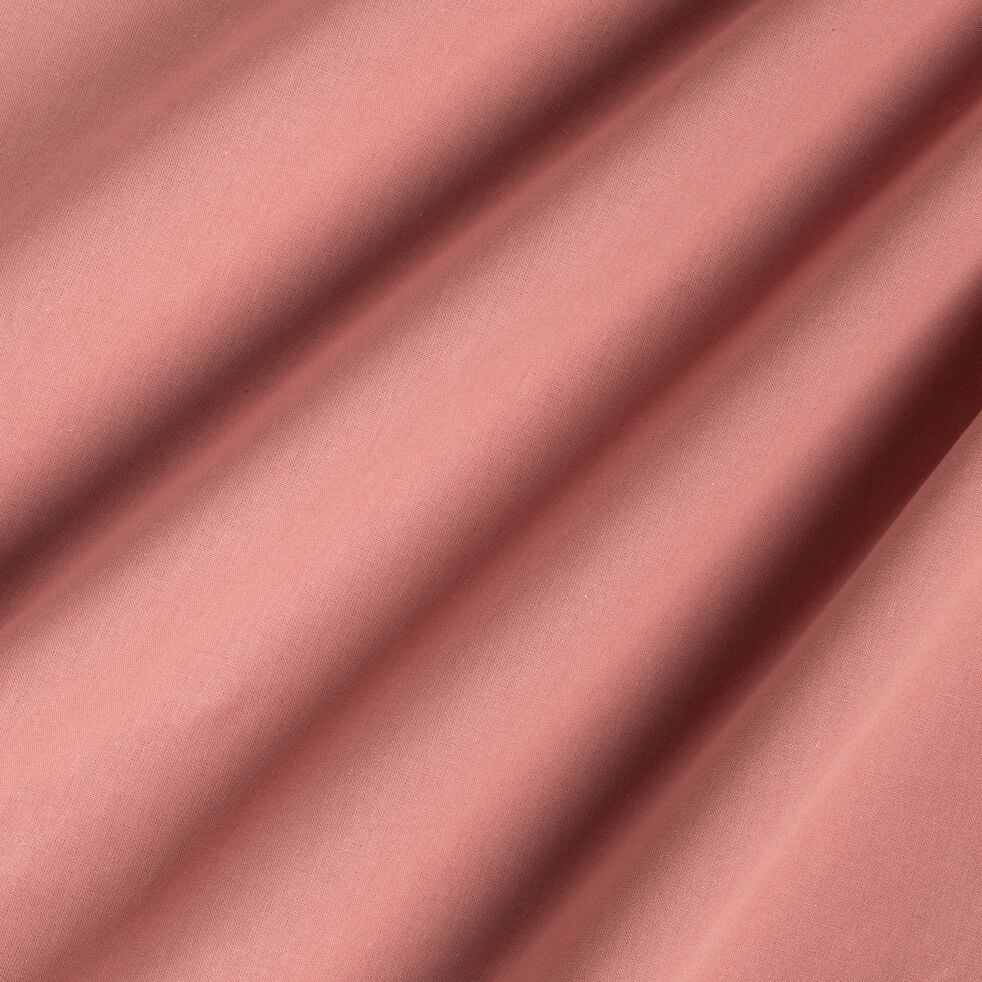 Drap plat en coton 270x300cm - rouge ricin-CALANQUES