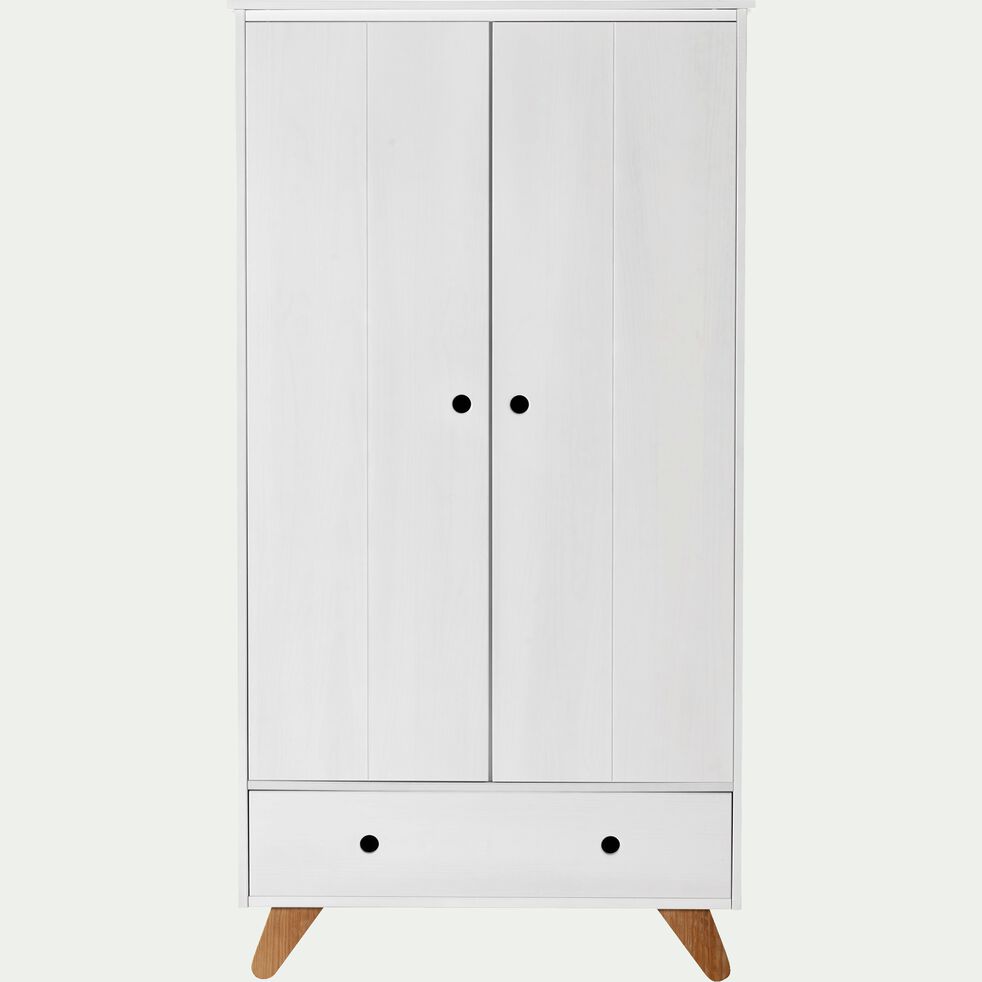 Armoire 2 Portes Battantes Et 1 Tiroir En Pin Massif Blanc Tipi 95x180 Cm Armoire Enfant Alinea Armoire 2 Portes Battantes Et 1 Tiroir En Pin Massif Blanc Tipi 95x180 Cm Armoire Enfant Alinea