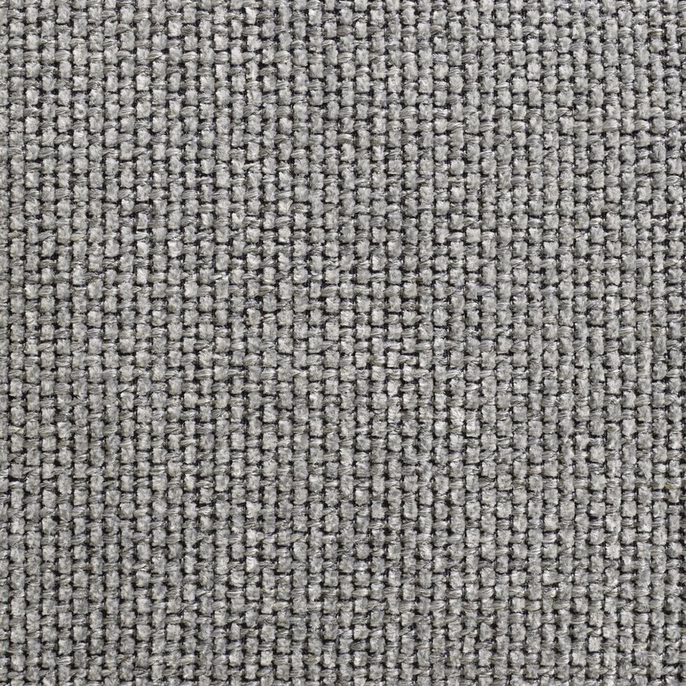 Canapé d'angle gauche en tissu tramé - gris ardoise-COLINE