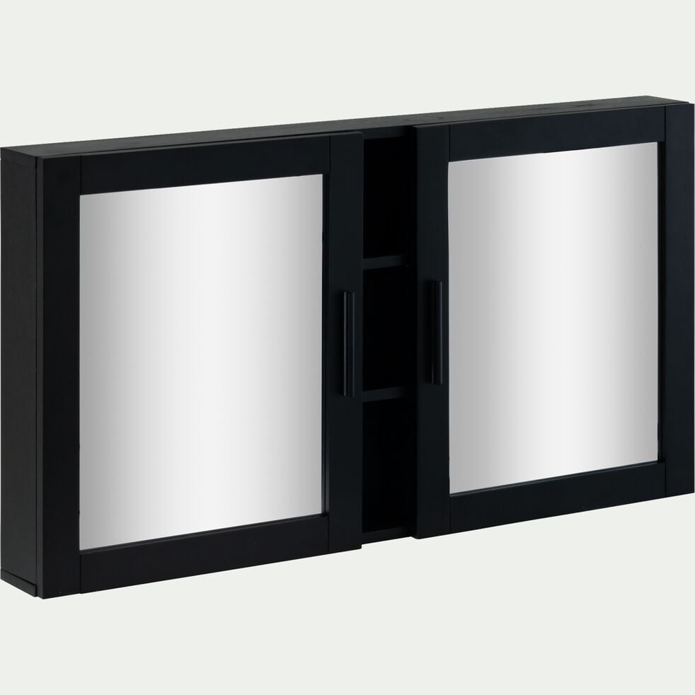 Miroirs rectangulaires double de salle de bain en bois de cèdre - L110cm-VALLAURIS