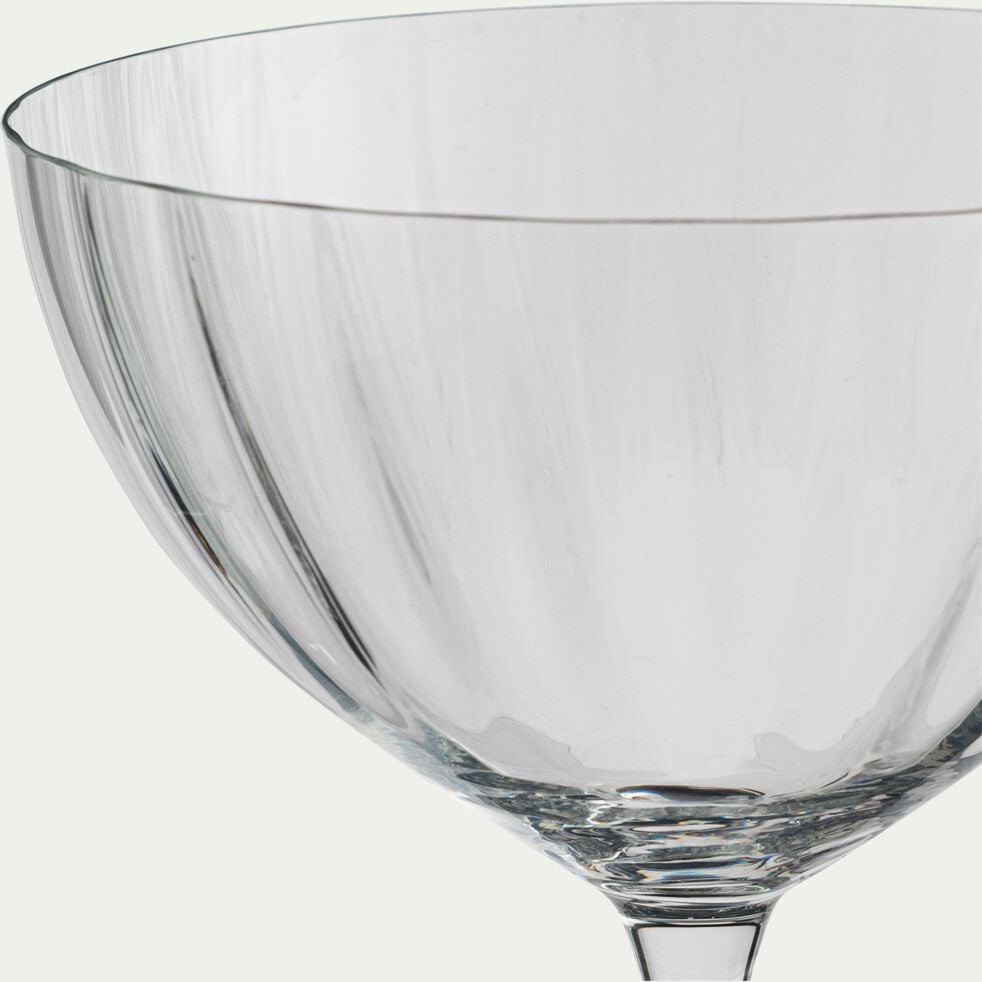 Coffret de 6 coupes à champagne en cristallin 34cl - transparent-WATERFALL
