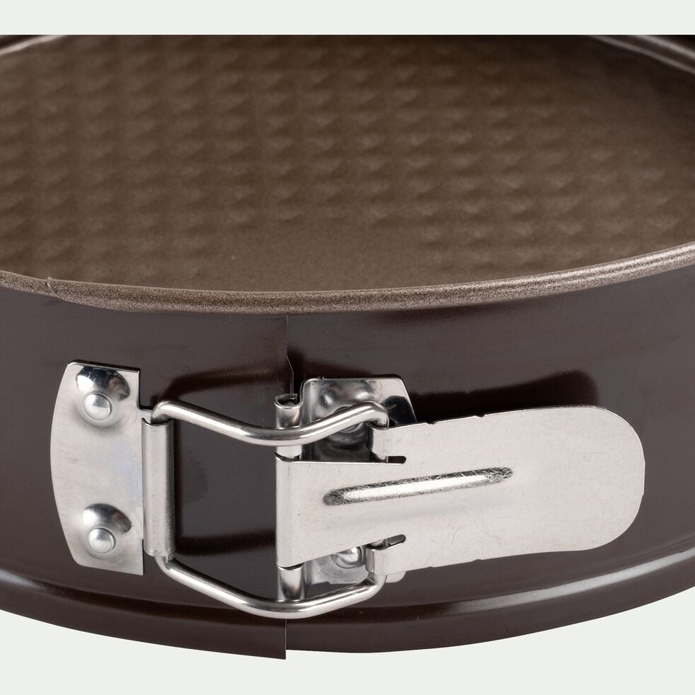 Moule à manqué rond démontable en acier D24cm - marron - GOBEL | alinea