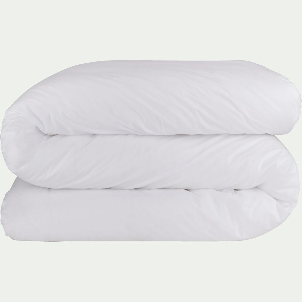 Linge de lit uni en coton - blanc-CALANQUES