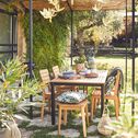 Chaise de jardin en acacia - bois clair-AZTEK