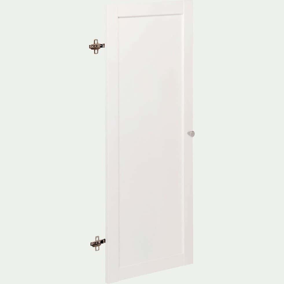 Porte pleine en bois - blanc H95,7cm-BIALA
