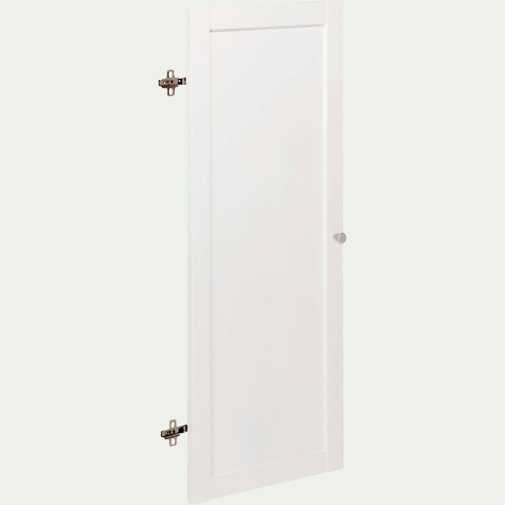 Porte pleine en bois - blanc H95,7cm-BIALA