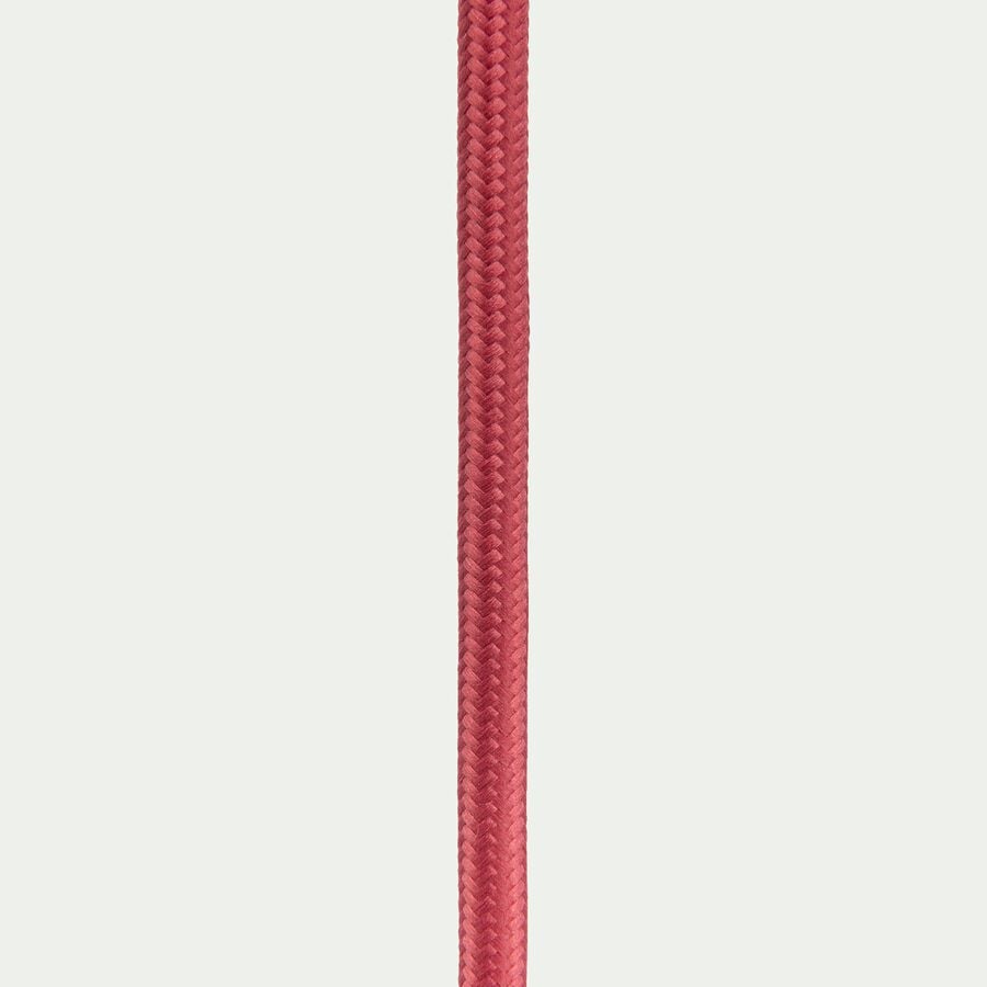 Cordon électrique en tissu E27 L150cm - rouge arbouse-ARGUIN