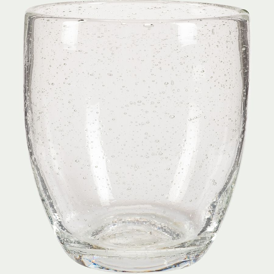 Gobelet en verre bullé 35cl - transparent-BULLA