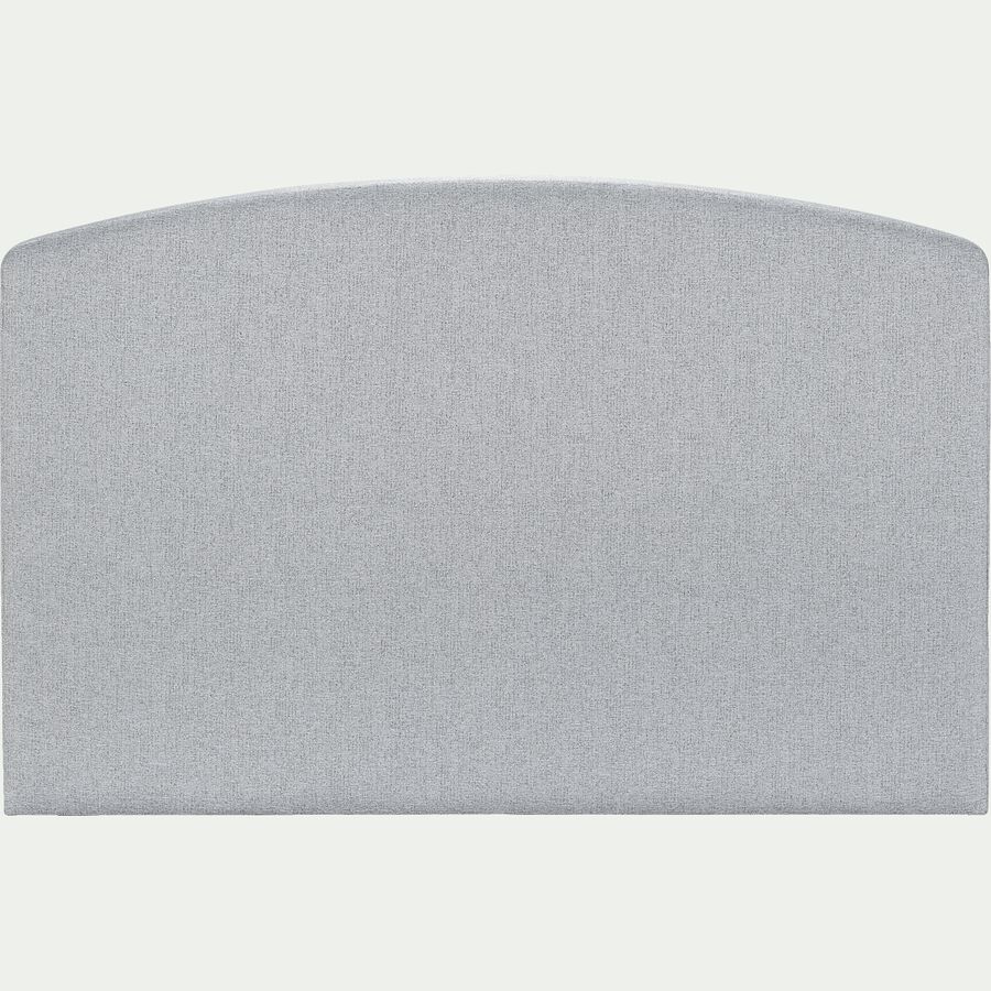 Tête de lit galbée en tissu - gris clair L190cm-CORTIOU