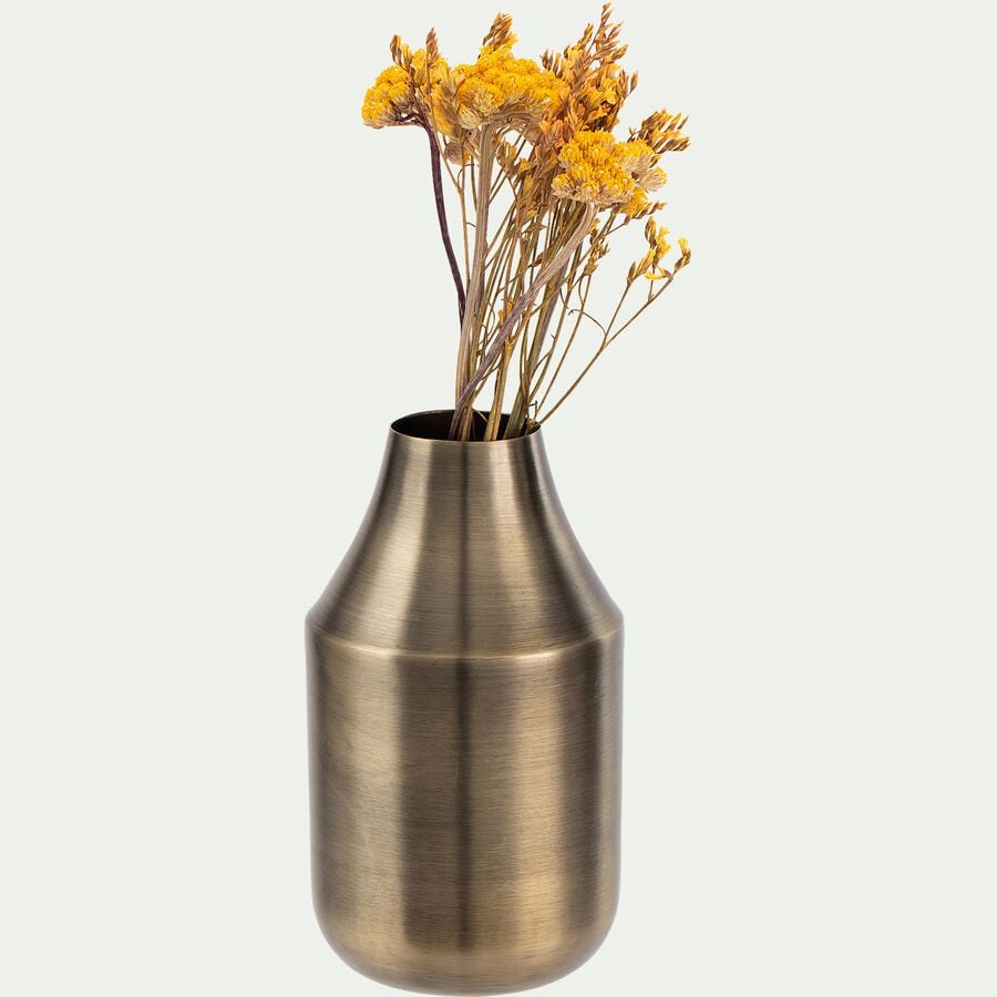 Vase classique en fer H13cm - doré-PYLOS