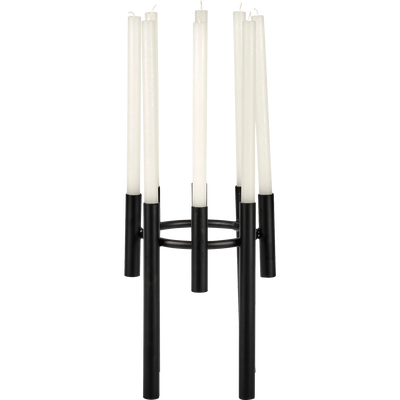 6 Pièces Bougeoir Doré, Décoratif En Métal, Chandeliers Coniques