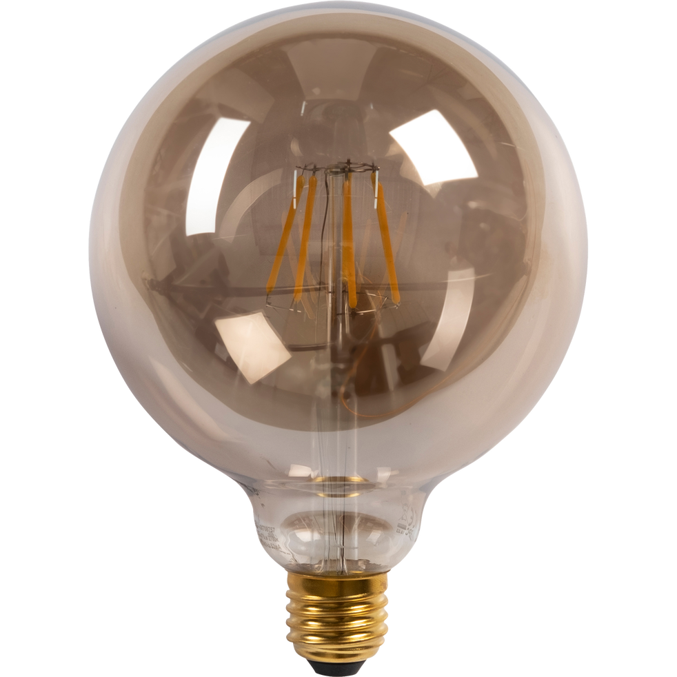 Ampoule LED décorative grise D12,5cm culot E27 GLOBE ampoules