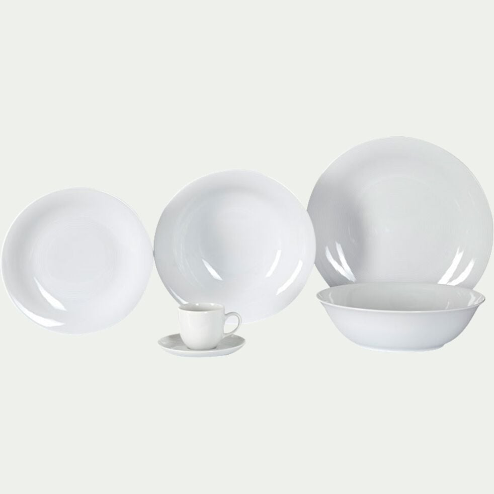 Tasse avec sous-tasse en porcelaine qualité hôtelière blanc 12cl-ETO